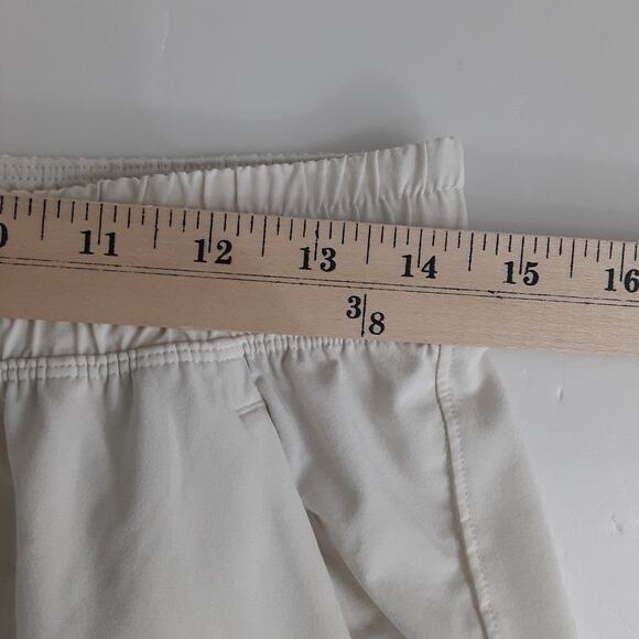 Lululemon Inner Glow High Rise Short 3” Cream Drawstring Womens 8 Athletic Dance - Picture 7 of 10